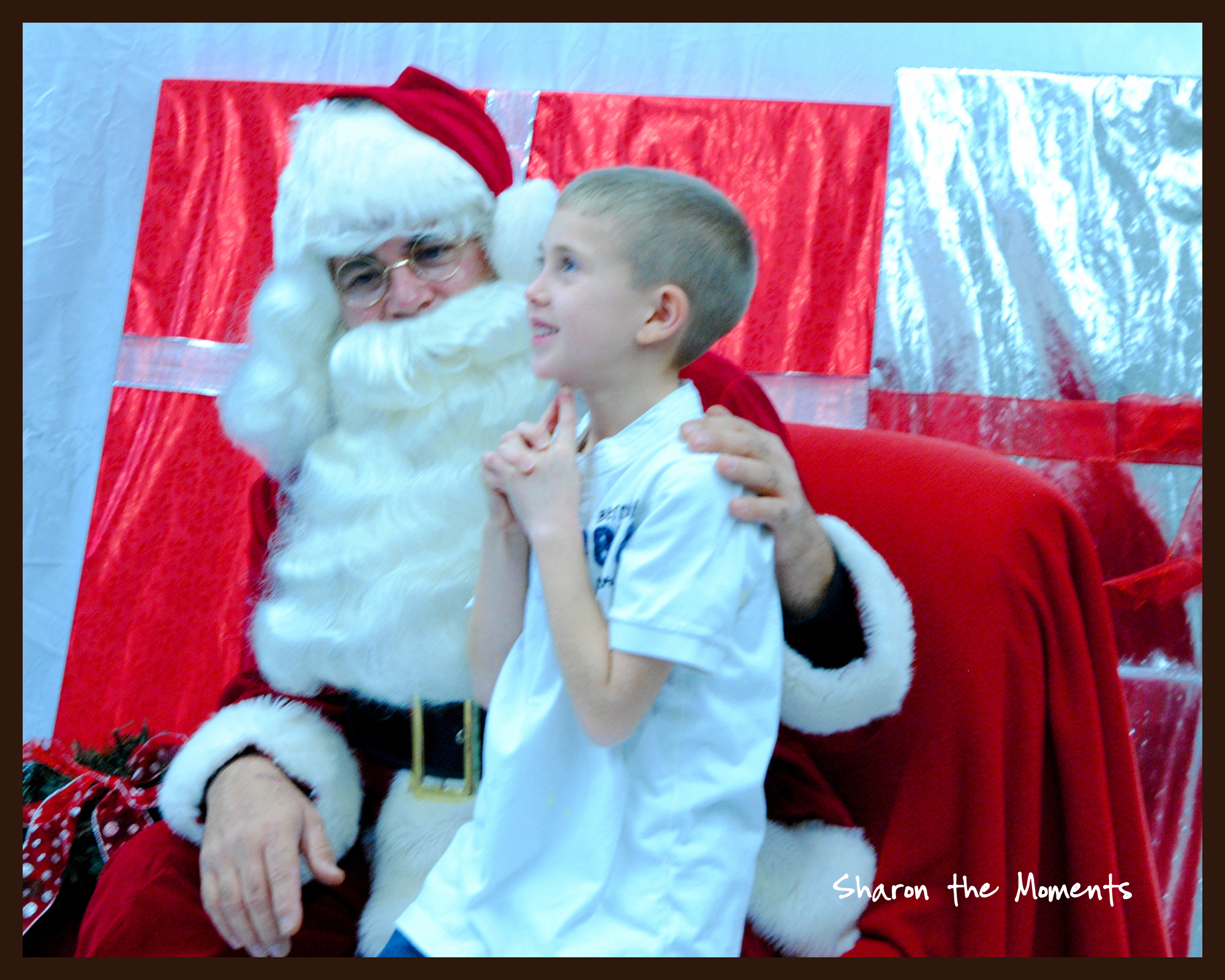 Christmas Present wishing and hoping with Santa Claus|Sharon the Moments blog