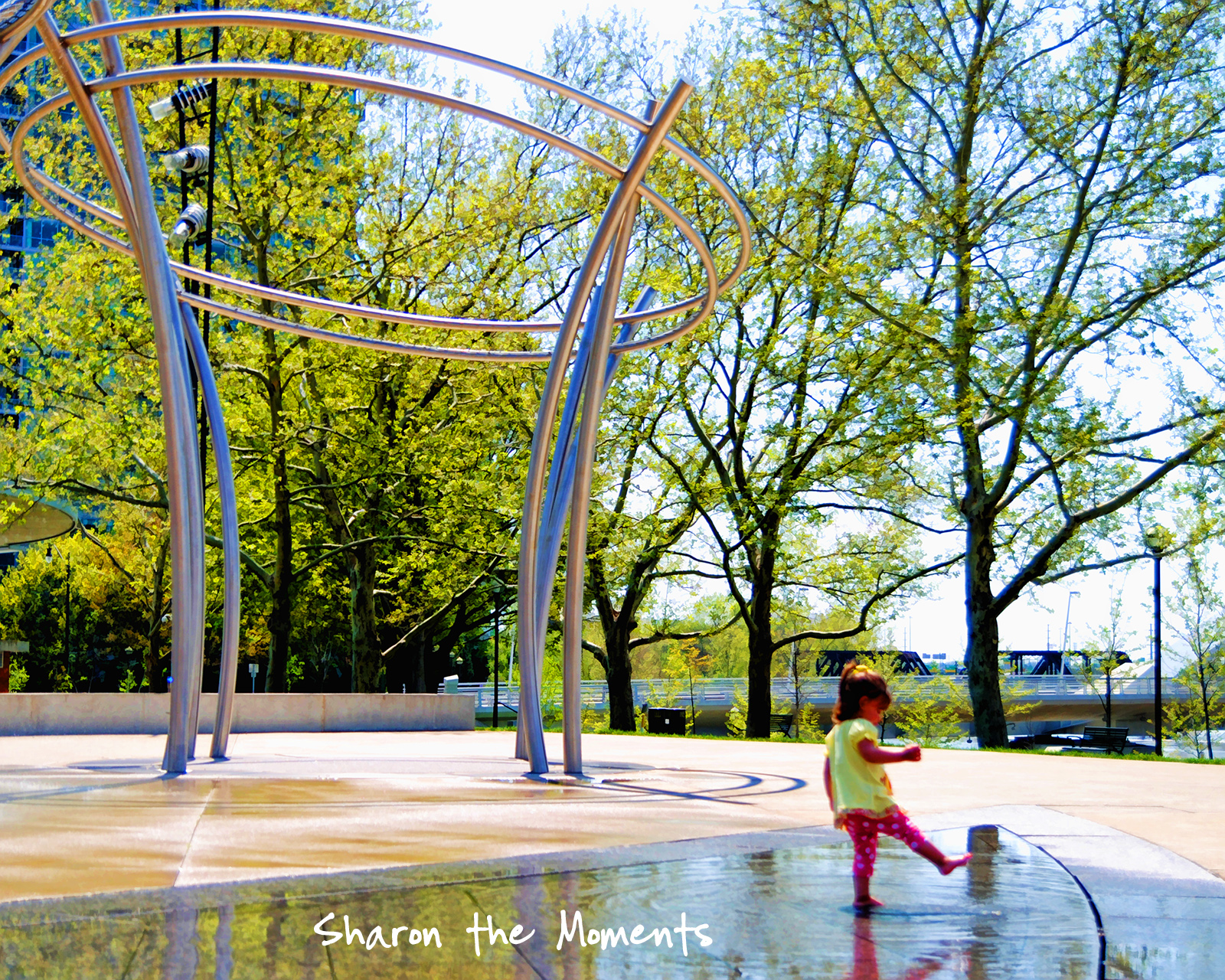 Monday Monday Spring Scioto Mile Fountains Downtown Columbus Ohio|Sharon the Moments blog
