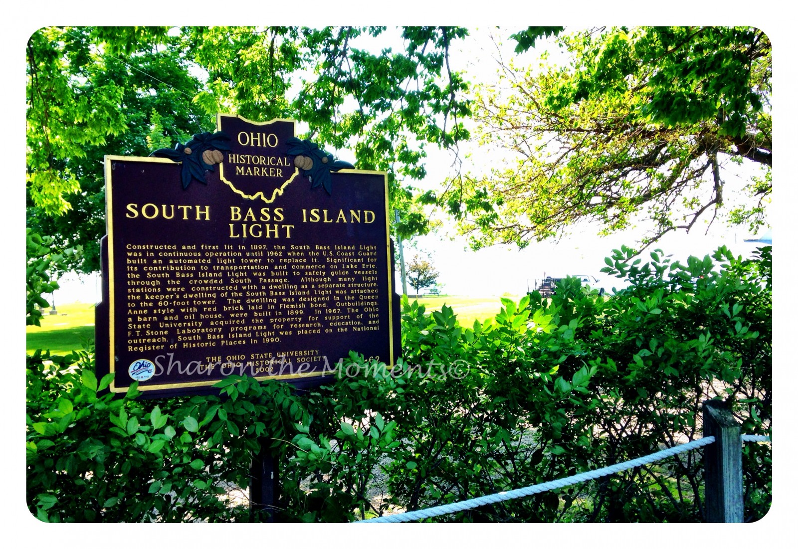 Remarkable Ohio ... Ohio Historical Marker #9-62 South Bass Island Light| Sharon the Moments Blog