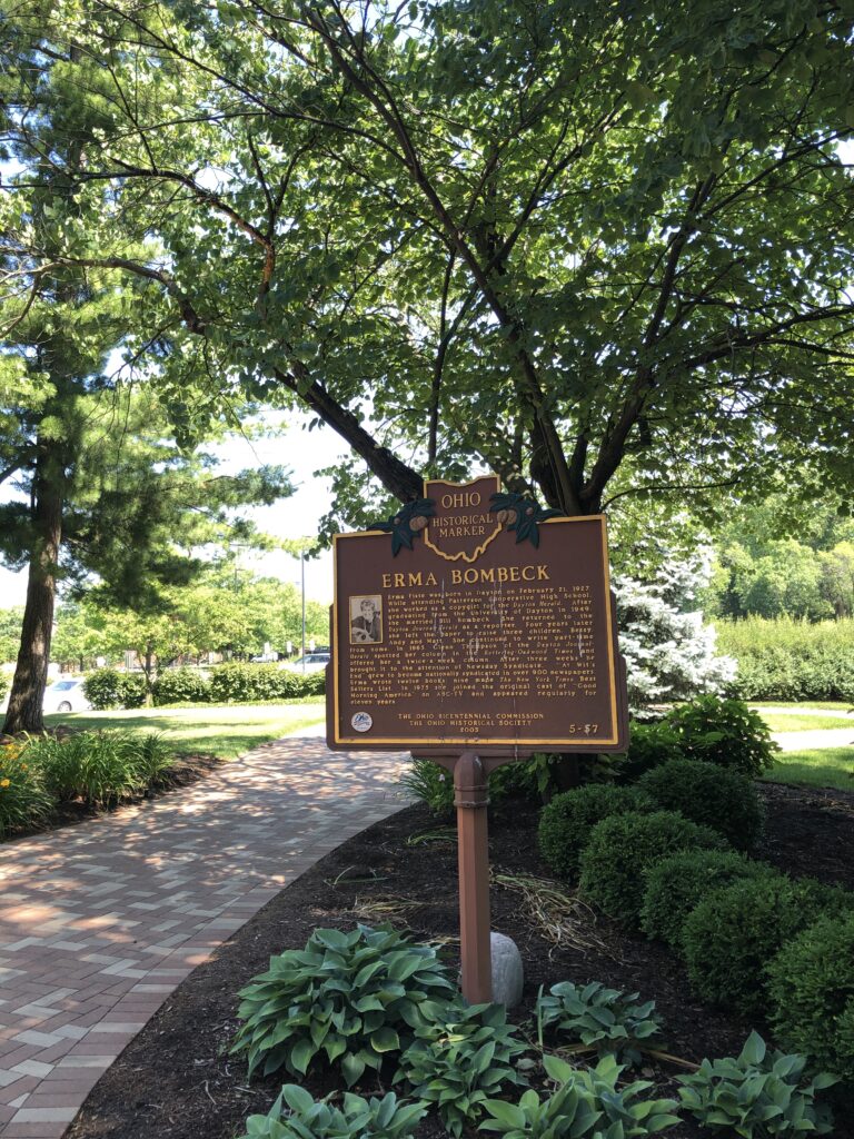 Remarkable Ohio … Ohio Historical Marker #5-57 Erma Bombeck